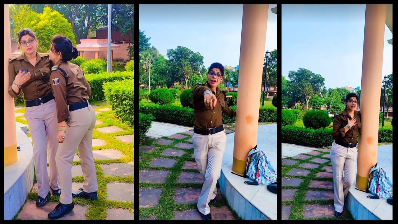 महाबोधि मंदिर में तैनात महिला पुलिसकर्मी का रिल्स सोशल मीडिया पर हुआ वायरल, देखिए वीडियो