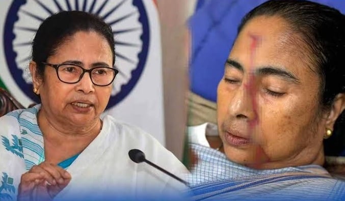 मुख्यमंत्री ममता बनर्जी के माथे में गंभीर चोट, तीन टांके लगे, अस्पताल से घर लौटीं