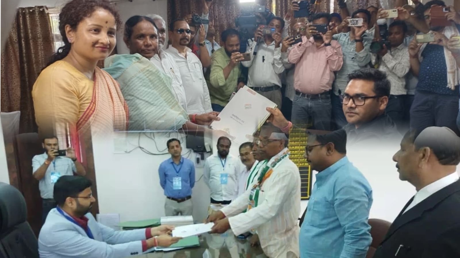 Loksabha Election: खूंटी से कालीचरण मुंडा और सिंहभूम से जोबा मांझी ने भरा पर्चा, सीएम सहित कई नेता रहे मौजूद