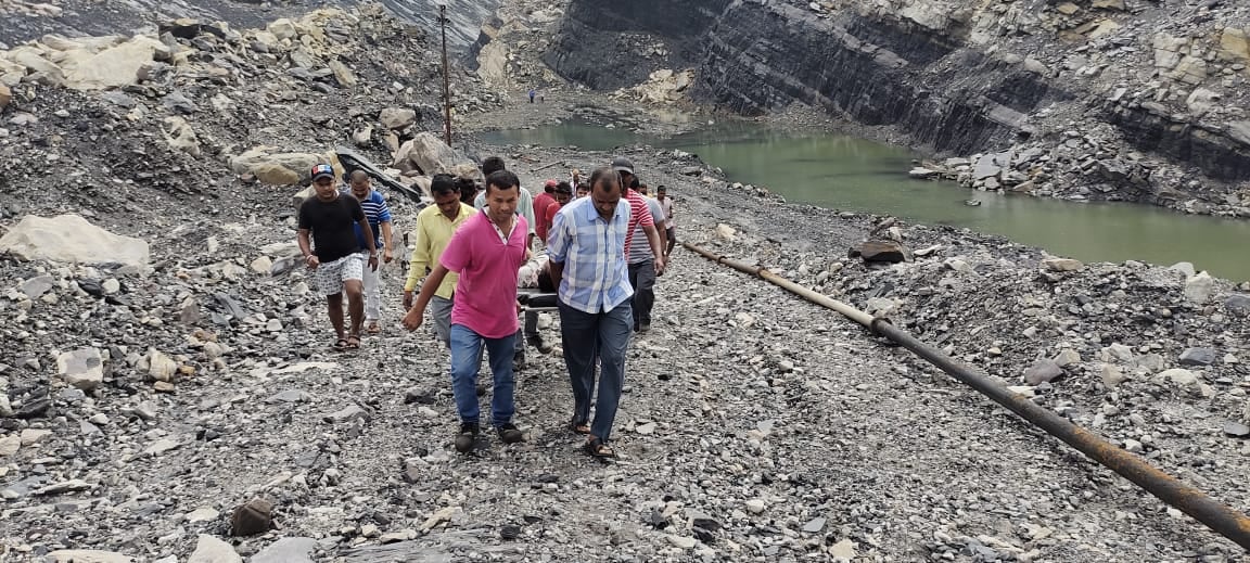 बोकारो के स्वांग-गोविंदपुर परियोजना में हाई  वॉल से गिरकर मज़दूर की हुई मौत