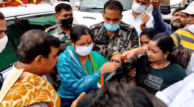 जन आशीर्वाद यात्रा की शुरुआत, शिक्षा राज्य मंत्री अन्नपूर्णा देवी पहुंची बोकारो