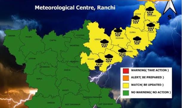 Weather Forecast: झारखंड में अगले 4 दिनों के लिए कमजोर पड़ा मानसून! कहीं कहीं छिटपुट होगी बारिश, पढ़ें आज के मौसम का हाल
