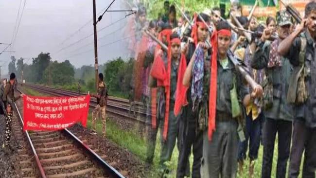जिस ट्रैक पर आ रही थी एक्सप्रेस ट्रेन, माओवादियों ने उसे रात के अंधेरे में किया क्षतिग्रस्त