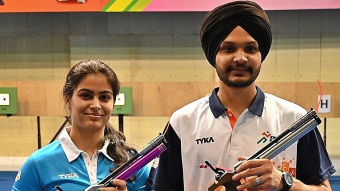 Paris Olympics 2024 : मनु भाकर और सरबजोत सिंह की जोड़ी ने किया कमाल, शूंटिग में भारत को दिलाया एक और मेडल