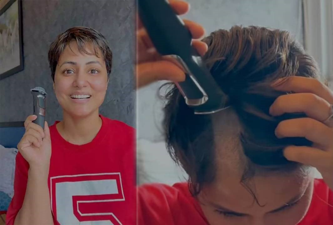 ब्रेस्ट कैंसर से जूझ रही हिना खान ने मुंड़वाया सिर, कहा – ‘हीलिंग के एक कदम और पास’