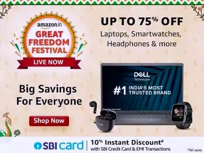 Amazon Great Freedom Sale का उठाए भरपूर लाभ, 73% डिस्काउंट पर मिल रहे होम थिएटर और भी इलेक्ट्रॉनिक्स पर भारी छूट