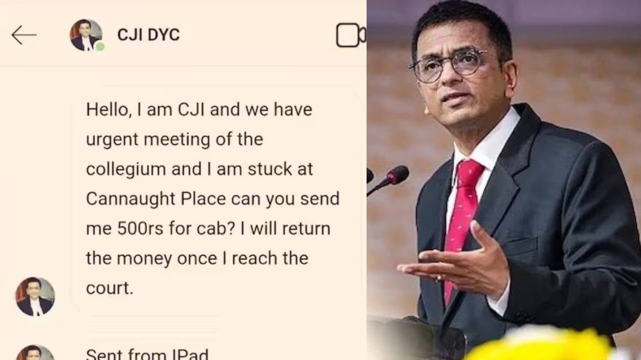 Big News: अब चीफ जस्टिस के नाम पर शुरू हुई ठगी, स्कैमर ने CJI बन लोगों से मांगे 500 रुपये, सोशल मीडिया पर वायरल हो रहा पोस्ट
