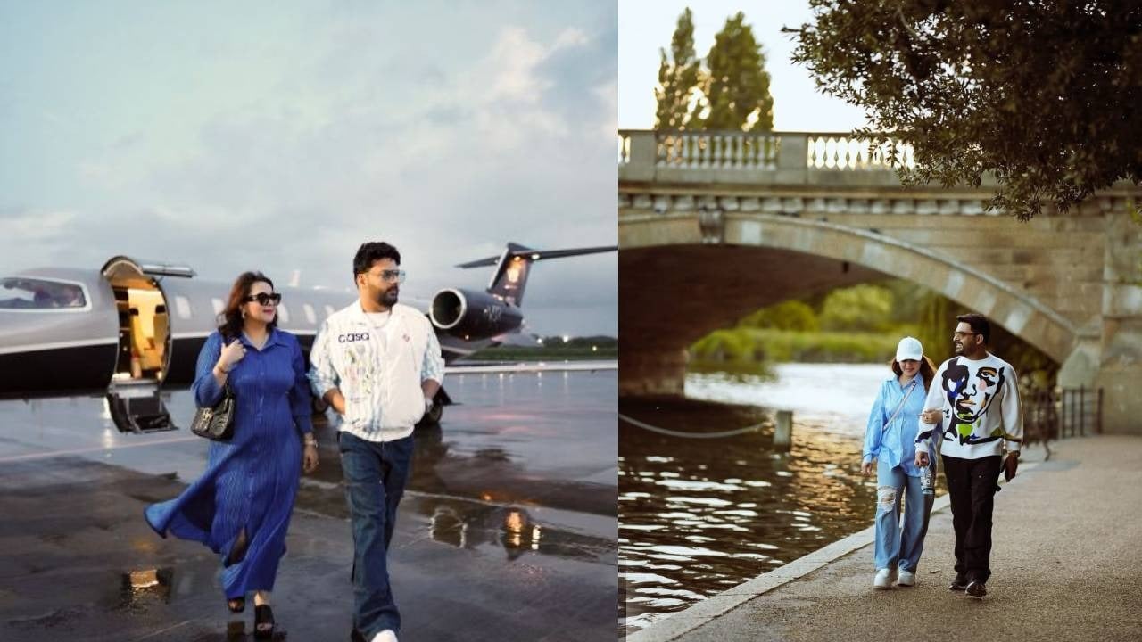 कपिल शर्मा ने प्राइवेट जेट से पत्नी गिन्नी संग मारी स्वैग वाली एंट्री, लोग बोले- क्या भाई गरीब-गरीब करते चार्टर्ड प्लेन खरीद लिया