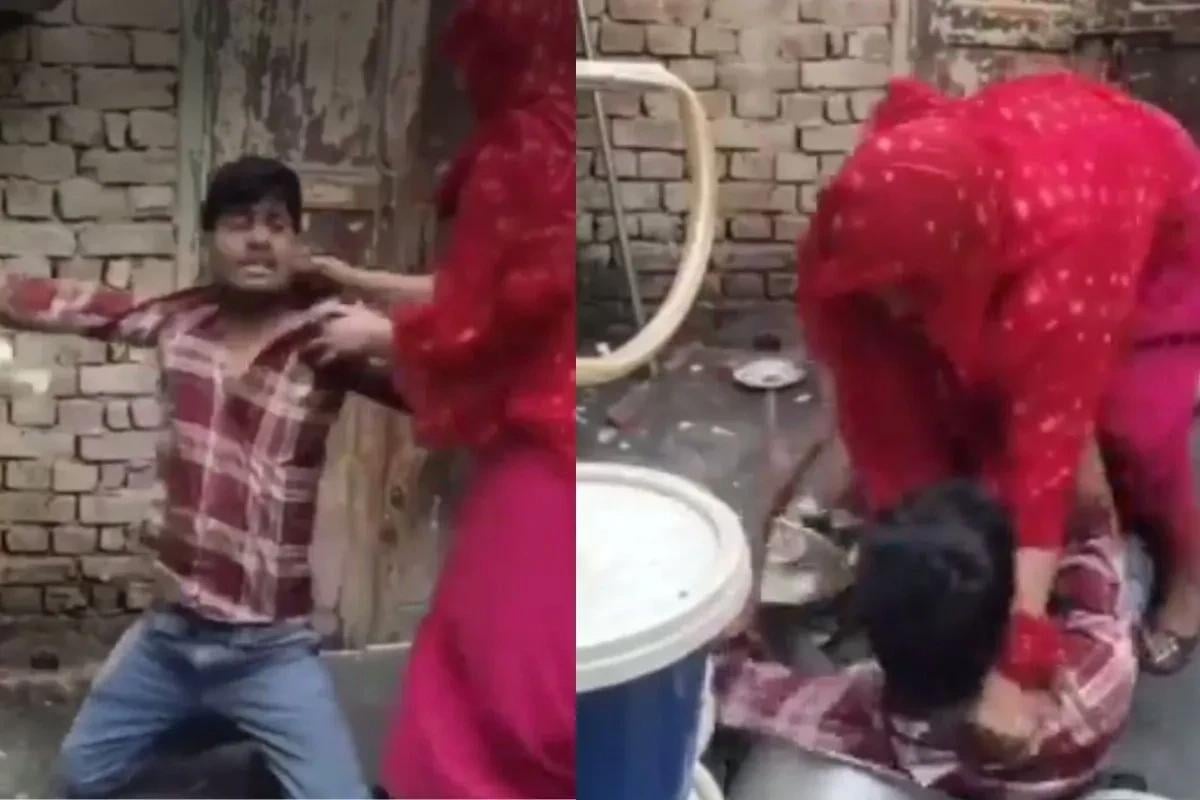 Viral Video: जब बीवी बनी जल्लाद! पति को पीट-पीटकर धुलवाया बर्तन, लोग बोले- शादी है बर्बादी