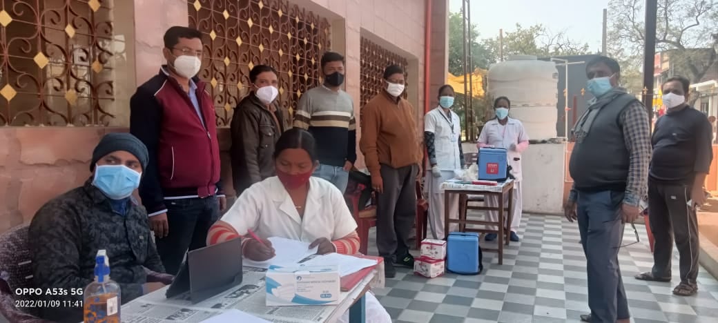 मारवाड़ी युवा मंच द्वारा लगाया गया कोरोना टीकाकरण शिविर,  1000 से अधिक लोग हुए लाभान्वित