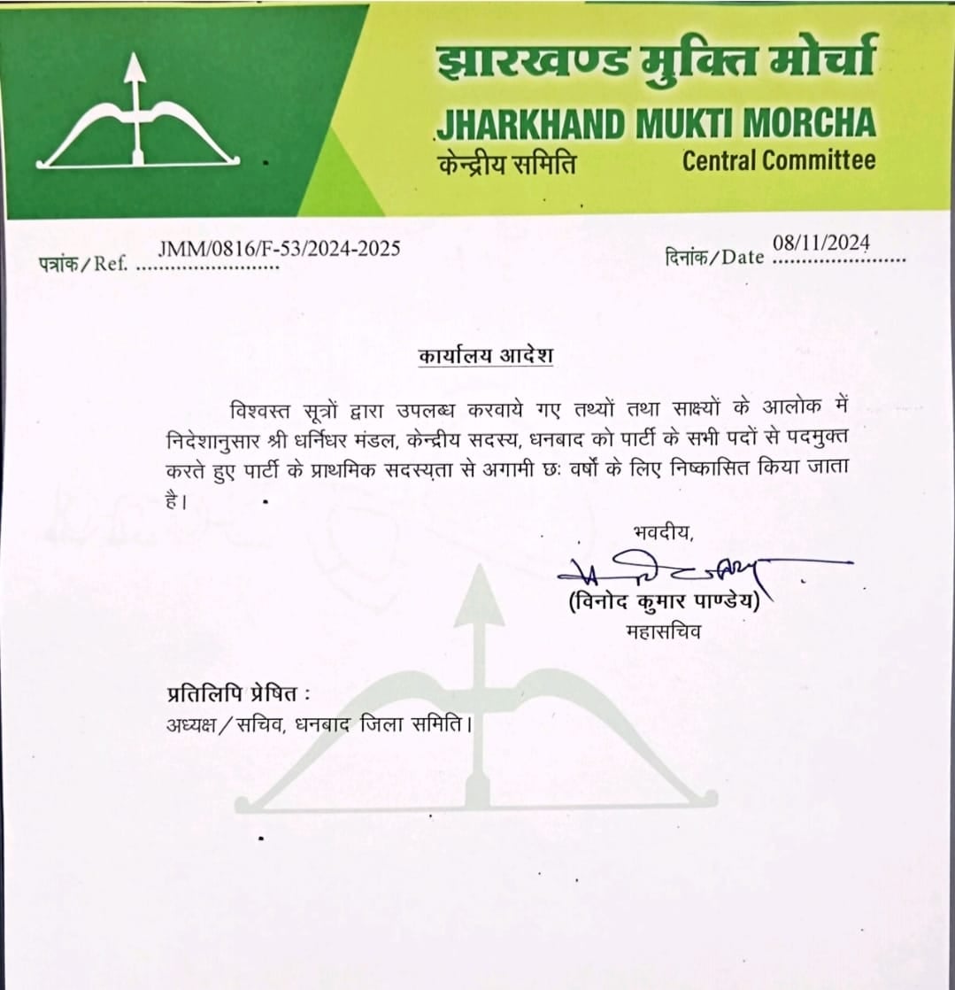 Big Political Update: धनबाद की सिंदरी में हो गया "खेला', फूलचंद मंडल के बड़े पुत्र ने दिया इस्तीफा तो पढ़िए क्या हुआ