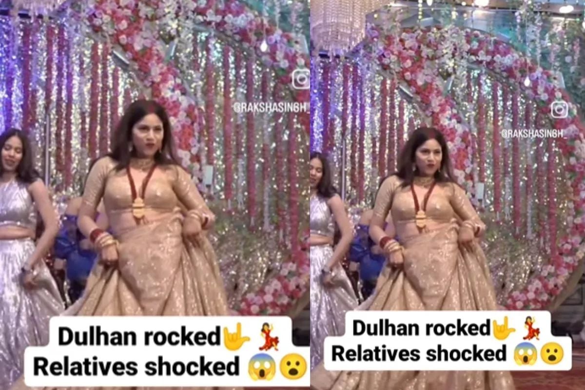 Bride Viral Video: दुल्हन ने स्टेज पर दुपट्टा फेंक ‘ऊं उं अंटावा’ गाने पर किया बोल्ड डांस,लोग बोले-दुल्हन Rocked रिलेटिव Shocked