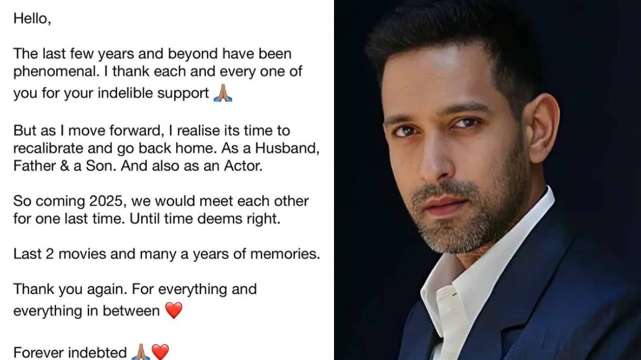 क्या एक्टिंग छोड़ने वाले हैं विक्रांत मैसी, एक्टर ने सोशल मीडिया पर शेयर किया पोस्ट, कहा- ‘अब अलविदा लेने का समय आ गया’