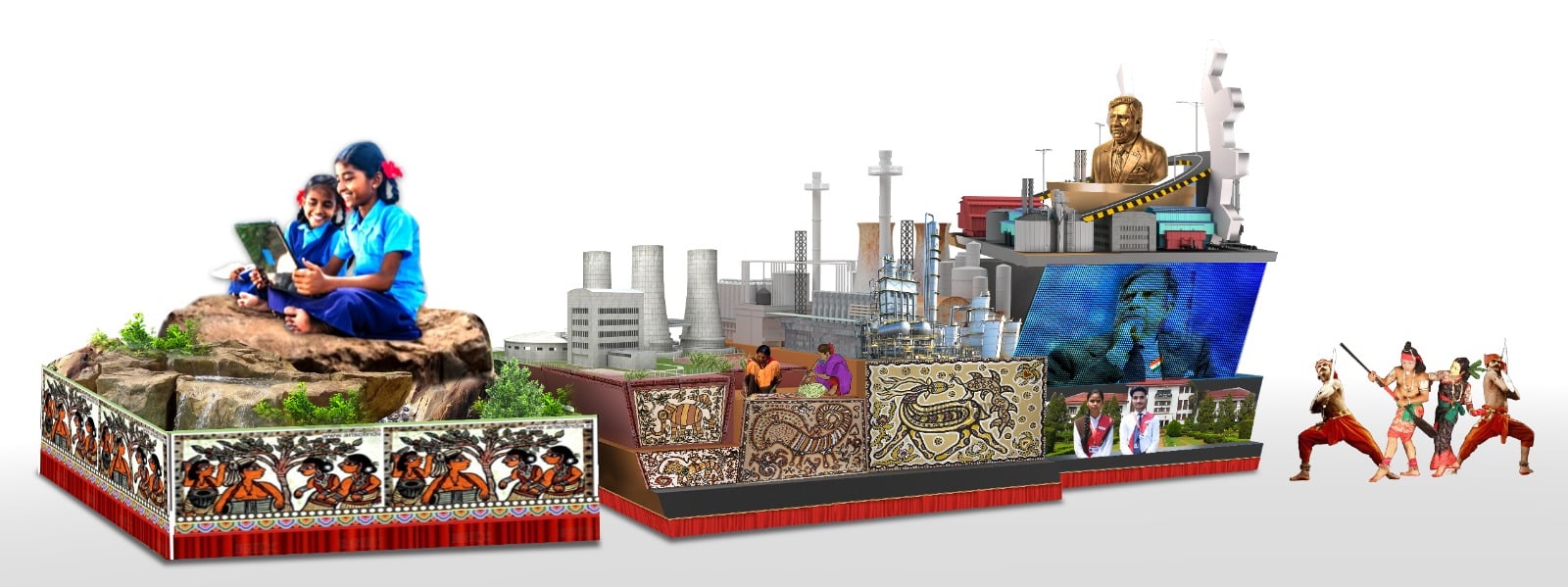 गणतंत्र दिवस परेड में झारखंडी संस्कृति से रूबरू होगा देश, राज्यपथ पर दिखेगी झारखंड की झांकी, देखिए तस्वीर