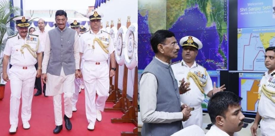 रक्षा राज्य मंत्री संजय सेठ ने पश्चिमी समुद्री सीमा पर इंडियन कोस्ट गार्ड कमान का किया निरीक्षण, जानिए क्या पाया