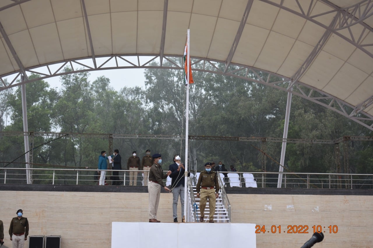 गणतंत्र दिवस समारोह : मोरहाबादी मैदान में किया गया फुलड्रेस रिहर्सल