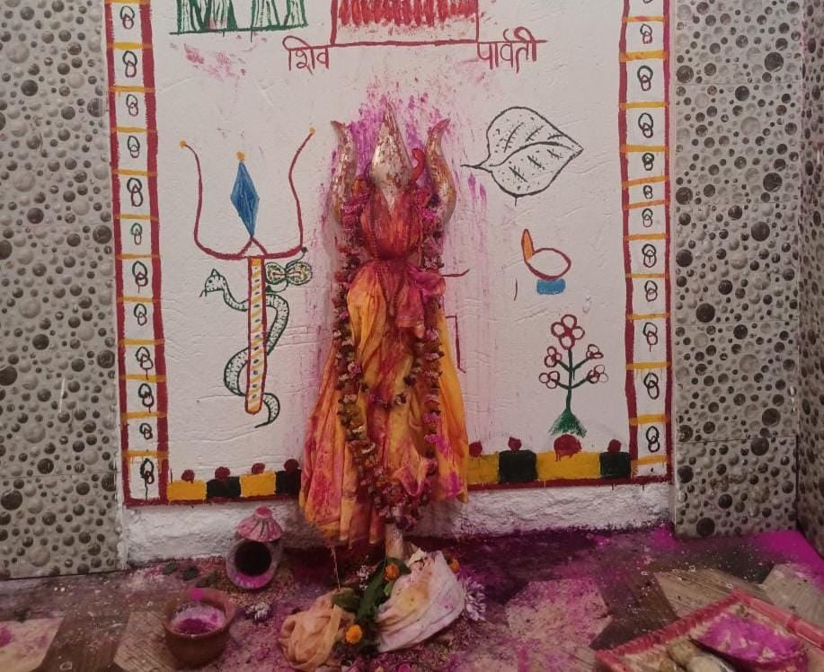 दुमका: पार्वती संग कोहबर से बाहर निकले फौजदारी बाबा, फाल्गुन पूर्णिमा पर पूजा अर्चना के लिए उमड़ी श्रद्धालुओं की  भीड़