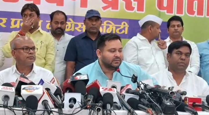 महागठबंधन की बैठक में पहलगाम हमले पर निंदा प्रस्ताव पास, तेजस्वी यादव ने केंद्र सरकार पर खड़े किये कई सवाल