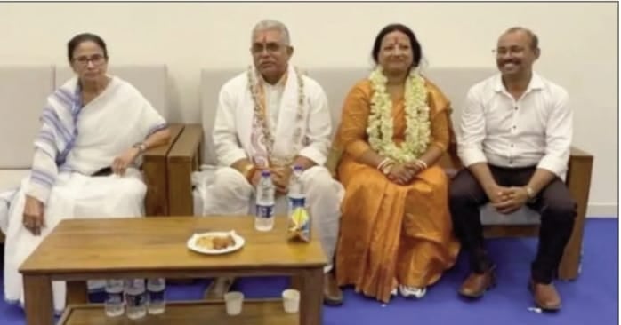 बंगाल के भाजपा नेता दिलीप घोष पत्नी संग मुख्यमंत्री ममता बनर्जी से क्यों और कैसे मिले, पढ़िए इस रिपोर्ट में !