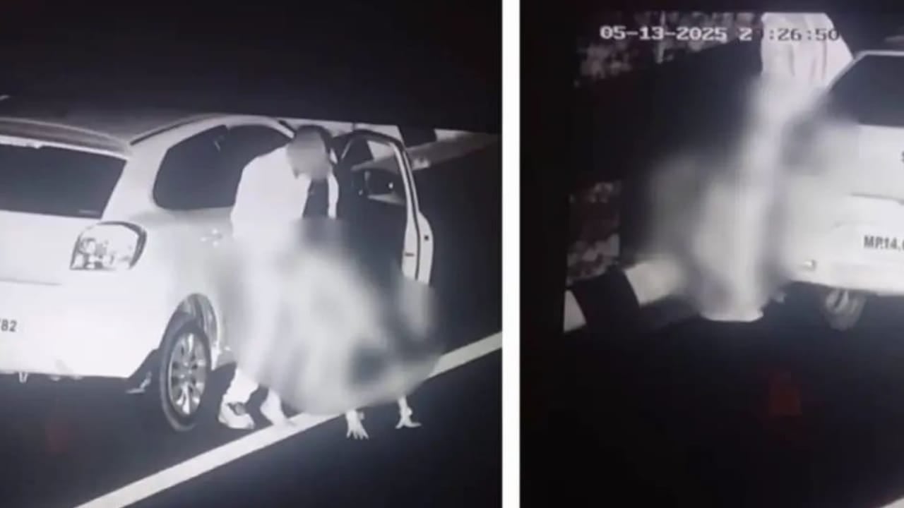 बीच Highway पर बीजेपी नेता का बेहयापन! महिला संग बना रहा था संबंध, Video Viral