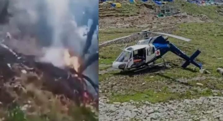 BREAKING:अहमदाबाद विमान दुर्घटना  के बाद उत्तराखंड में हेलीकॉप्टर क्रैश,सात लोगों की दर्दनाक मौत