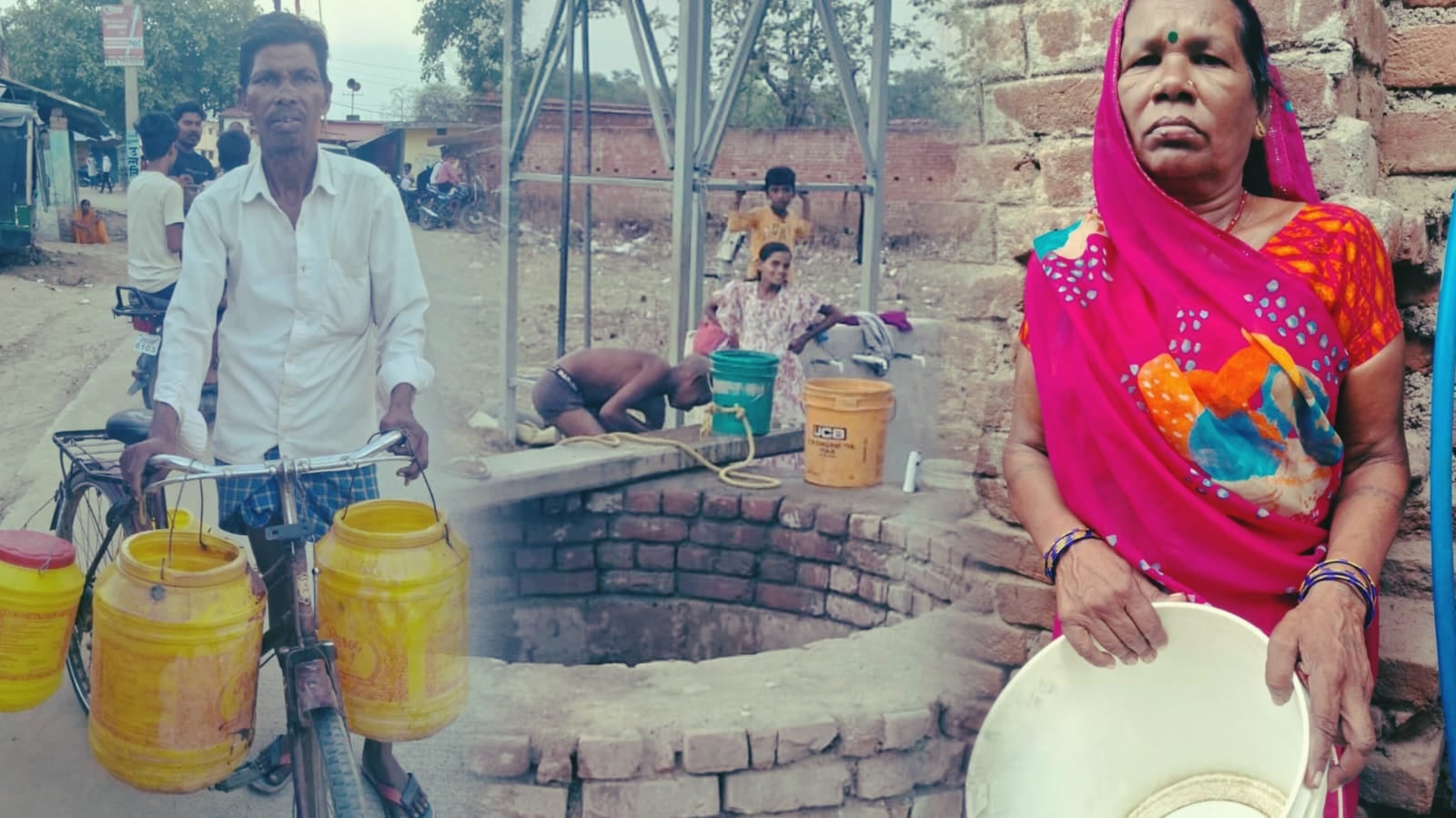 पानी की हर बूंद के लिए संघर्ष: पलामू के एक गांव की 70% आबादी प्यास से बेहाल, बूंद-बूंद पानी को तरस रहे लोग और मवेशी