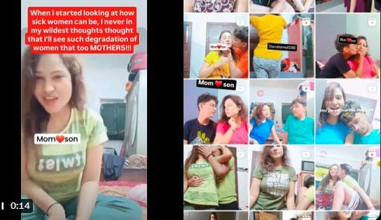 VIRAL POST: सोशल मीडिया पर ट्रेंड का गंदा नाच!फेमस होने के चक्कर में माँ-बेटे ने पार कर दी हद, वीडियो देख  शर्म से झुक जाएगी निगाहें