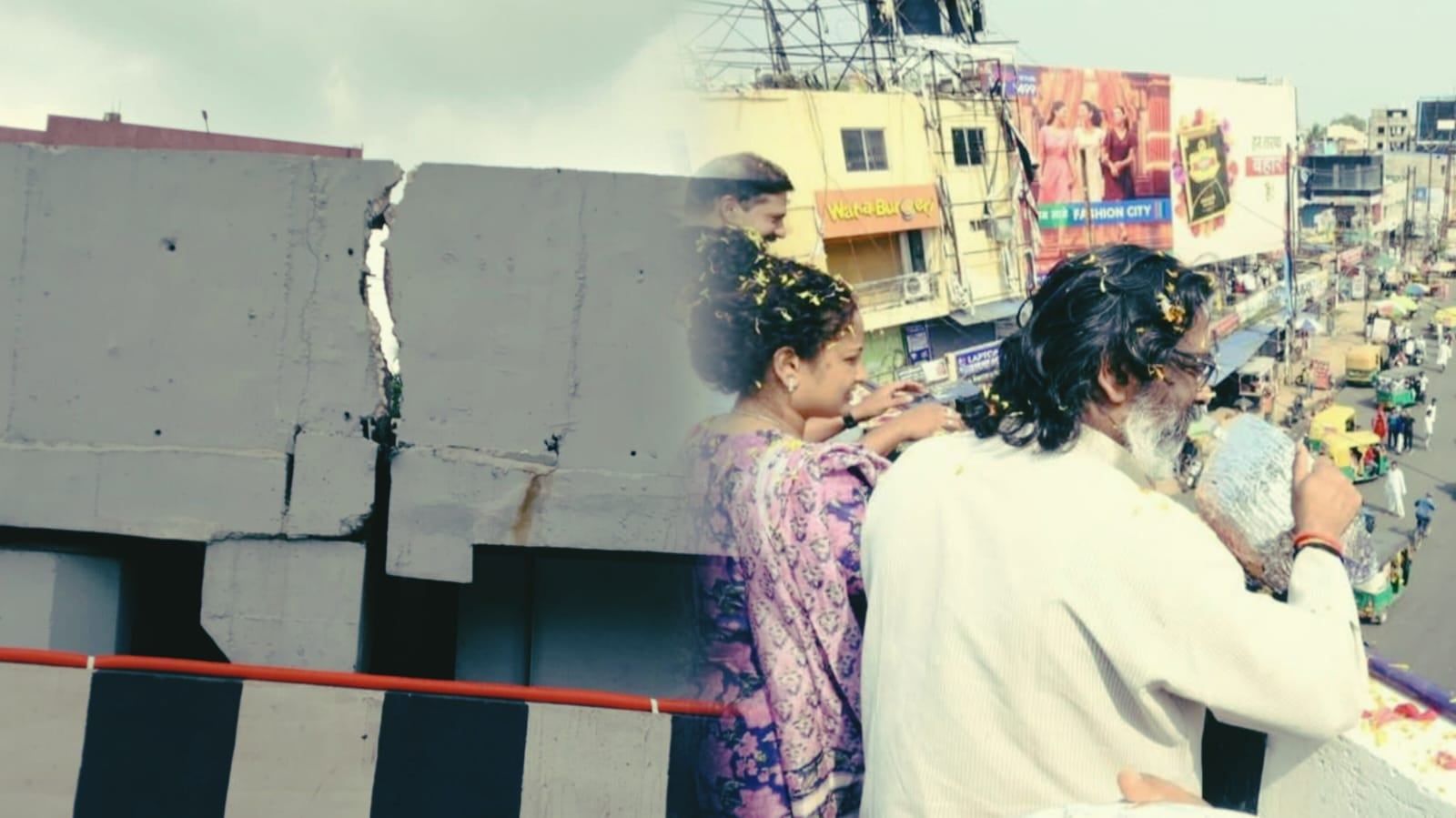 उद्घाटन का नहीं हुआ एक साल भी पूरा! कांटा टोली फ्लाईओवर का रेलिंग फटा, 8 महीने में ही खुल गई पोल