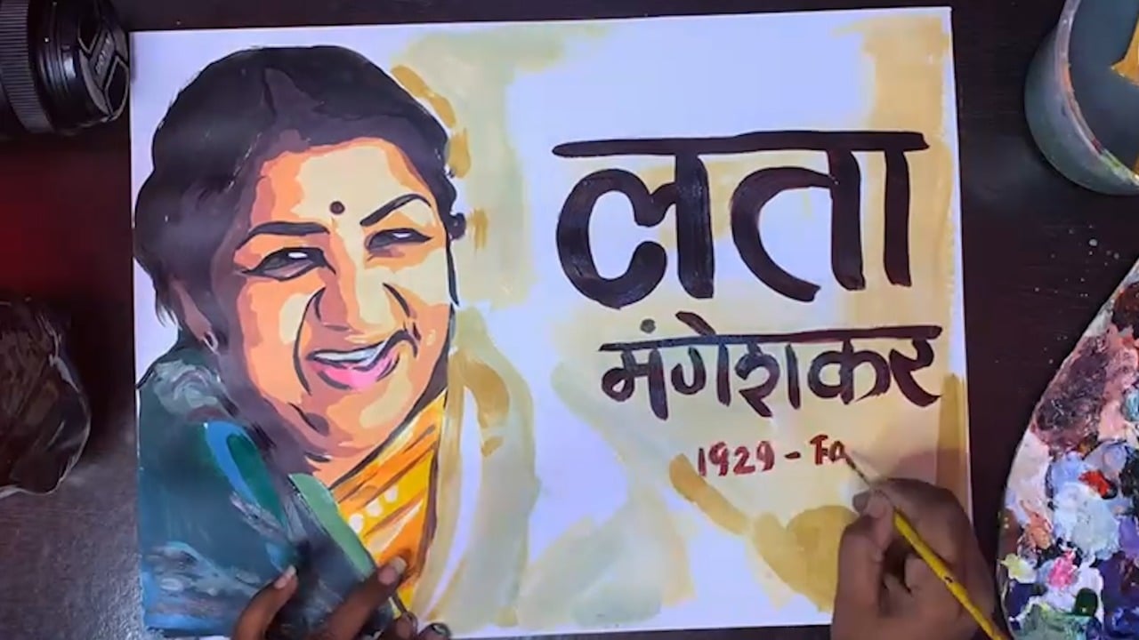 लता दीदी को उनके fans ने किया याद, किसी ने बनाई पेंटिंग तो किसी ने अपने काम से लिया ब्रेक
