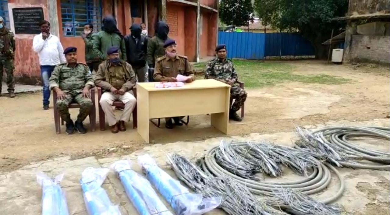 हाईटेंशन तार चोरी मामले में पुलिस ने तीन को भेजा जेल