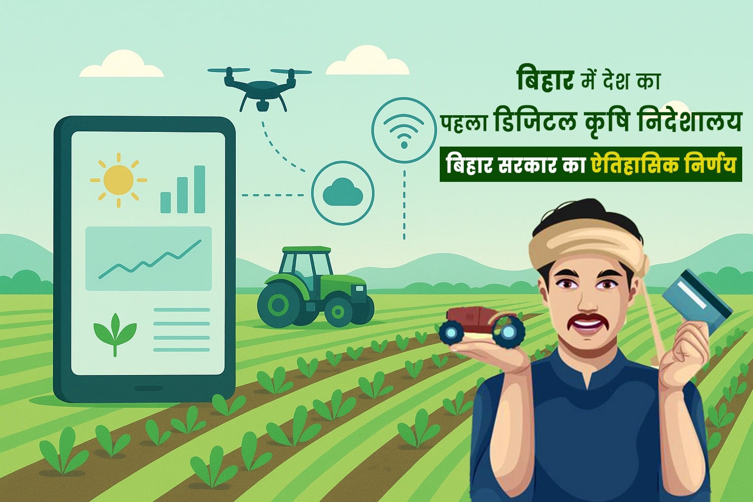 बिहार में गठित हुआ देश का पहला डिजिटल कृषि निदेशालय, अब बाजार से फसल तक सब होगा डिजिटल