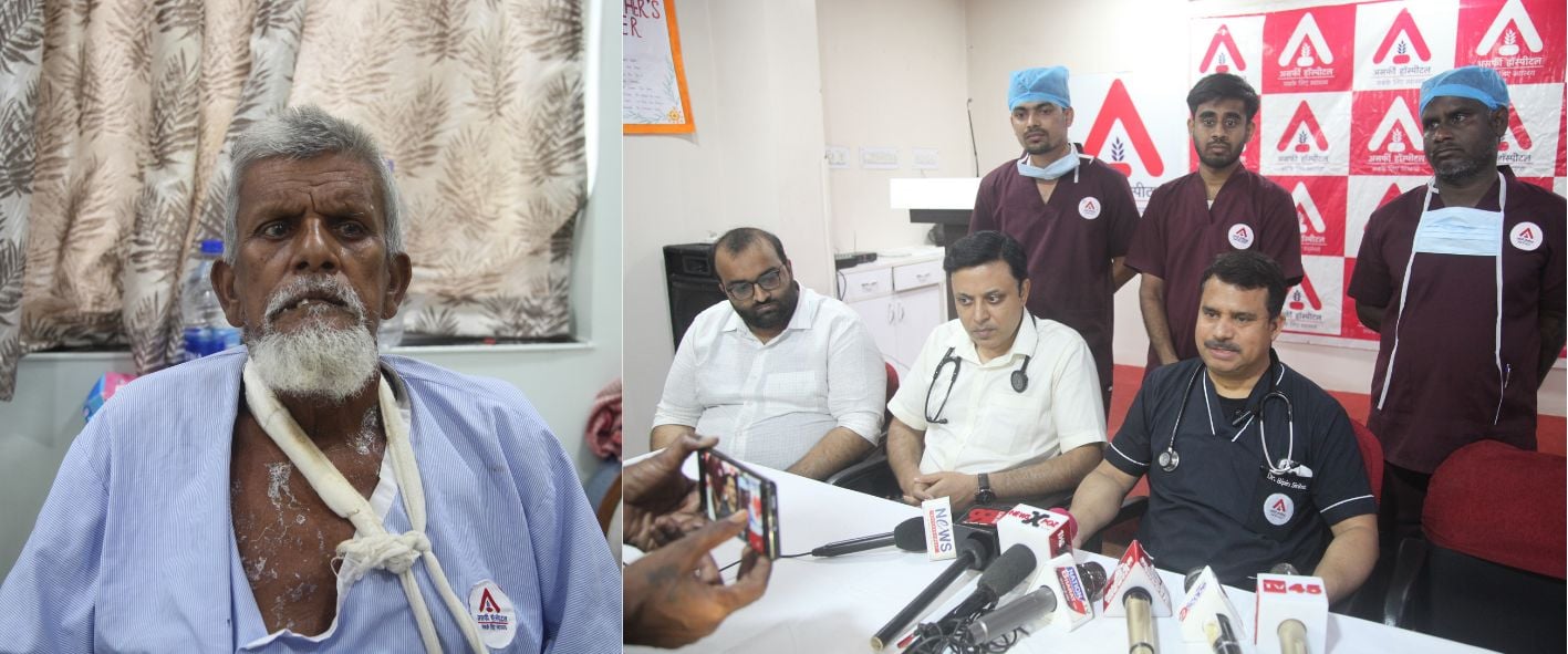 देवघर के एक निराश मरीज को मिली जीवन की  "संजीवनी, पढ़िए-असर्फी हॉस्पिटल के डॉक्टरों को कैसे  मिला श्रेय !