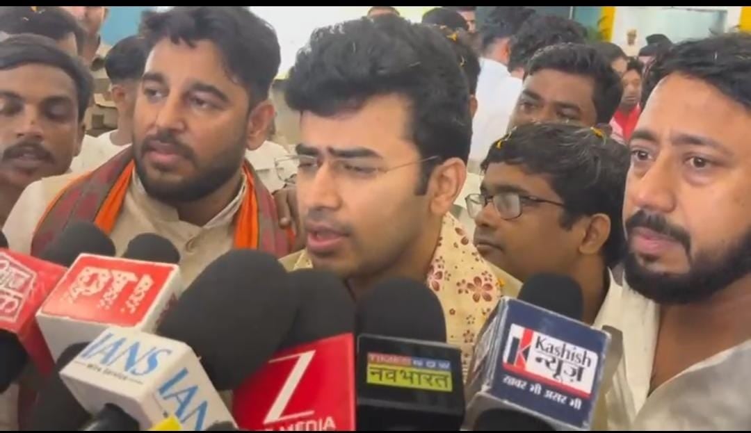 भाजपा युवा मोर्चा के राष्ट्रीय अध्यक्ष तेजस्वी सूर्या ने विपक्ष पर साधा निशाना, युवाओं से  एनडीए के समर्थन का किया आह्वान