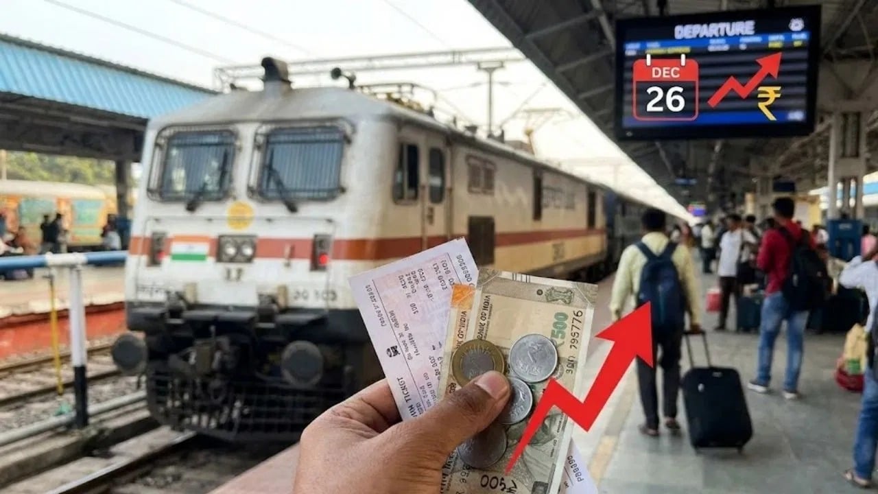 यात्रीगण कृप्या ध्यान दें! कल से बढ़ जाएगा ट्रेन का किराया, रेल यात्रा होगी महंगी, जानिए कितना बढ़ा किराया