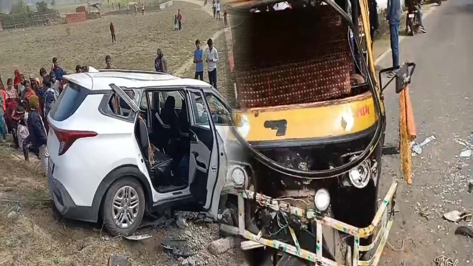 मोहम्मदगंज-जपला मुख्य सड़क पऱ सड़क हादसे में एक की मौत, दो घायल