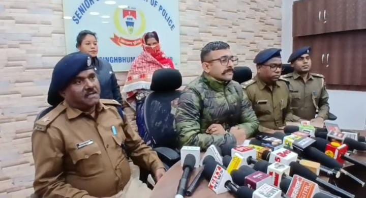 जमशेदपुर:पोटका के कवाली थाना पुलिस ने चोरी हुए दूध मुहा बच्चे को किया बरामद,आरोपी महिला गिरफ्तार