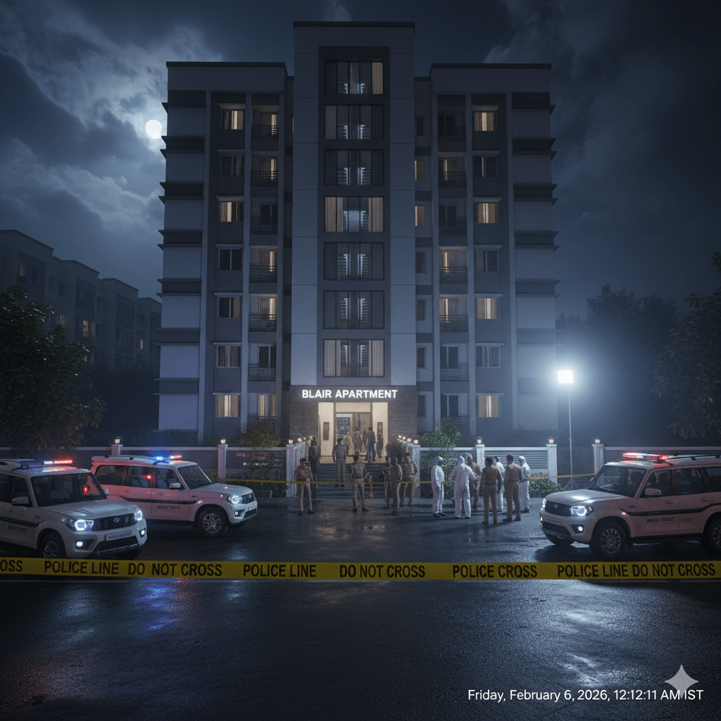 Ranchi Breaking: Businessman jumps from Blair Apartment, senior police officers present at the scene. | रांची ब्रेकिंग: ब्लेयर अपार्टमेंट से कारोबारी ने लगाई छलांग, मौके पर पुलिस के वरीय अधिकारी मौजूद