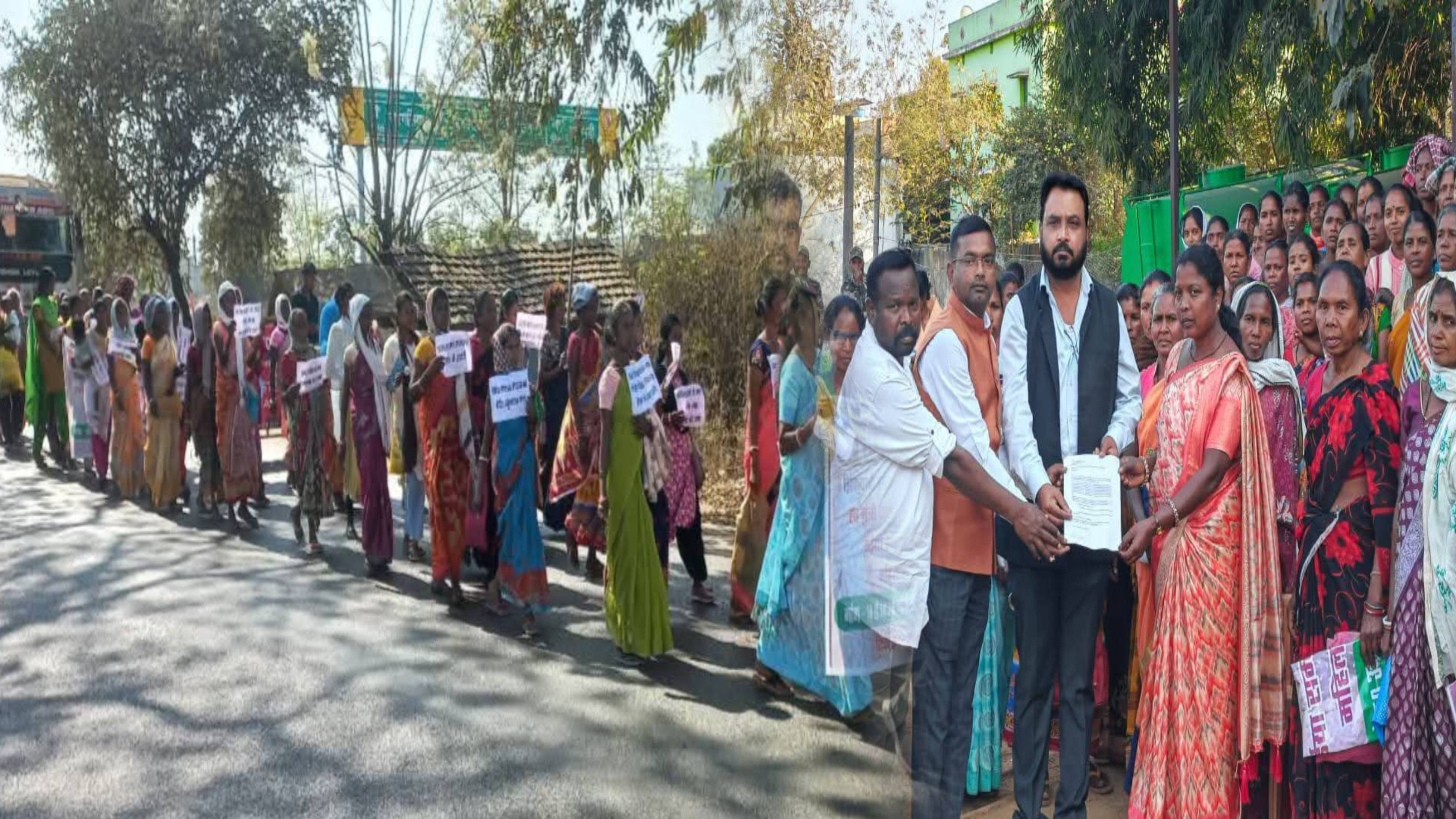 मंईयां सम्मान योजना की लाभुक योजना का लाभ नहीं मिलने से नाराज,जमकर हुई नारेबाजी