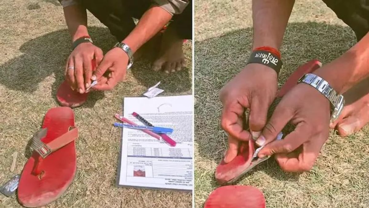 जुगाड़ ऐसा कि कोई पकड़ न पाये, नक़ल के लिए छात्र ने लगाया ऐसा दिमाग़ कि टीचर भी रह गए दंग, देखिए Video
