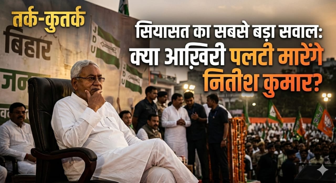 तर्क-कुतर्क : सियासत का सबसे बड़ा सवाल. क्या आख़िरी पलटी मारेंगे नितीश कुमार?