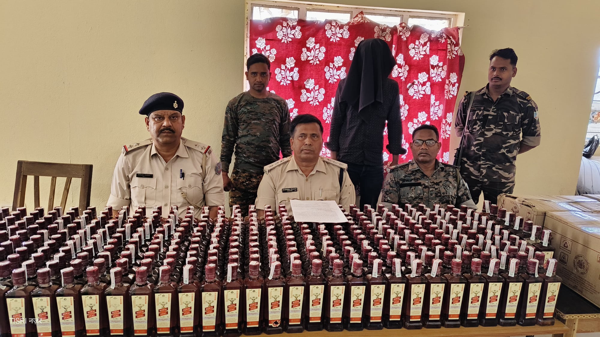 गिरिडीह में भारी मात्रा में अवैध शराब जब्त, तीसरी पुलिस ने एक शख्स को दबोचा
