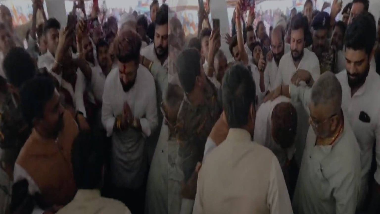 चिराग पासवान ने चाचा पारस से लिया आशीर्वाद, पैर छूकर जीता दिल