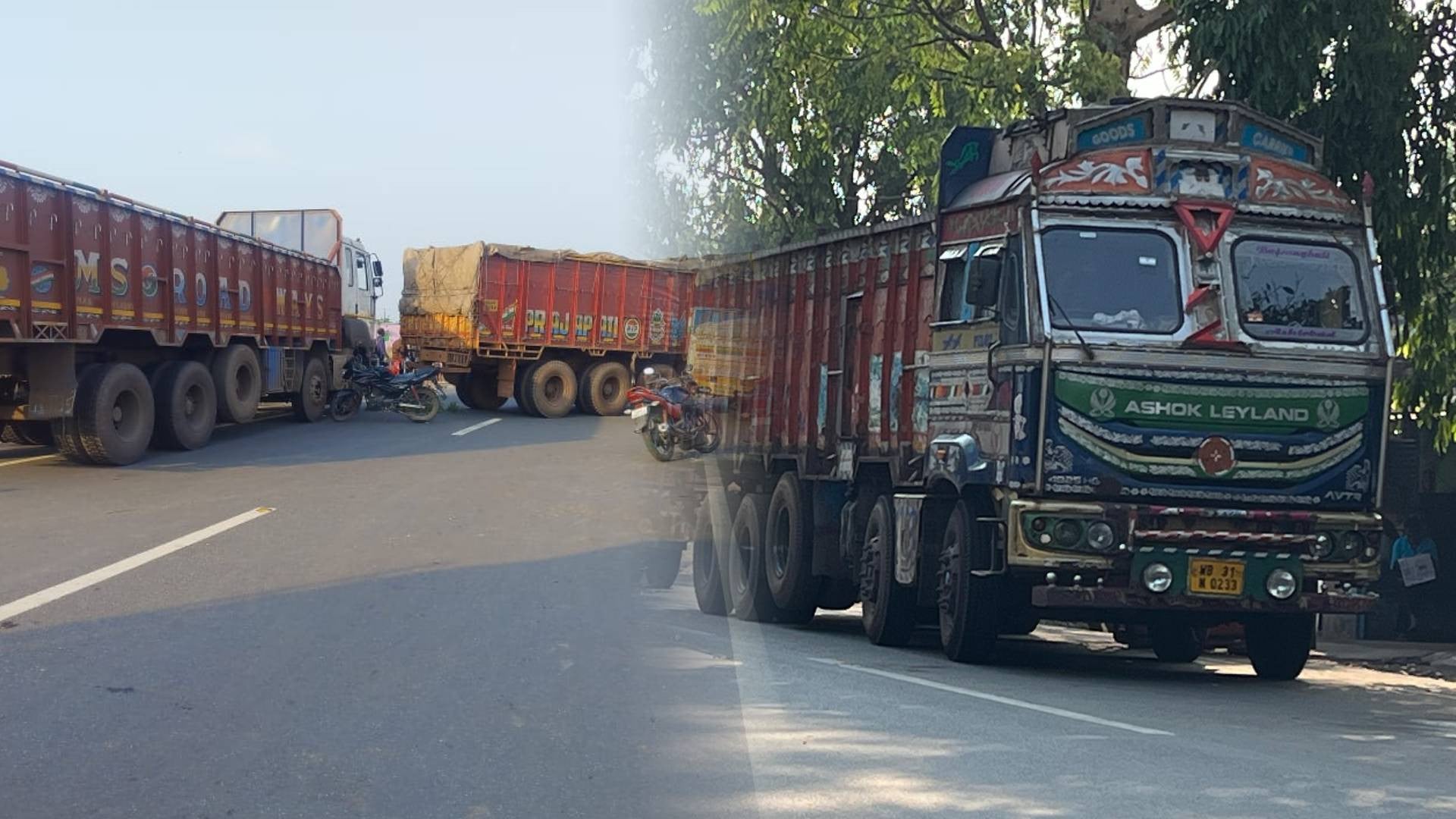 NH-220 पर खड़ी हाईवा बनी हादसे की वजह, दो बाइक टकराईं, लगा 8 किमी लंबा जाम