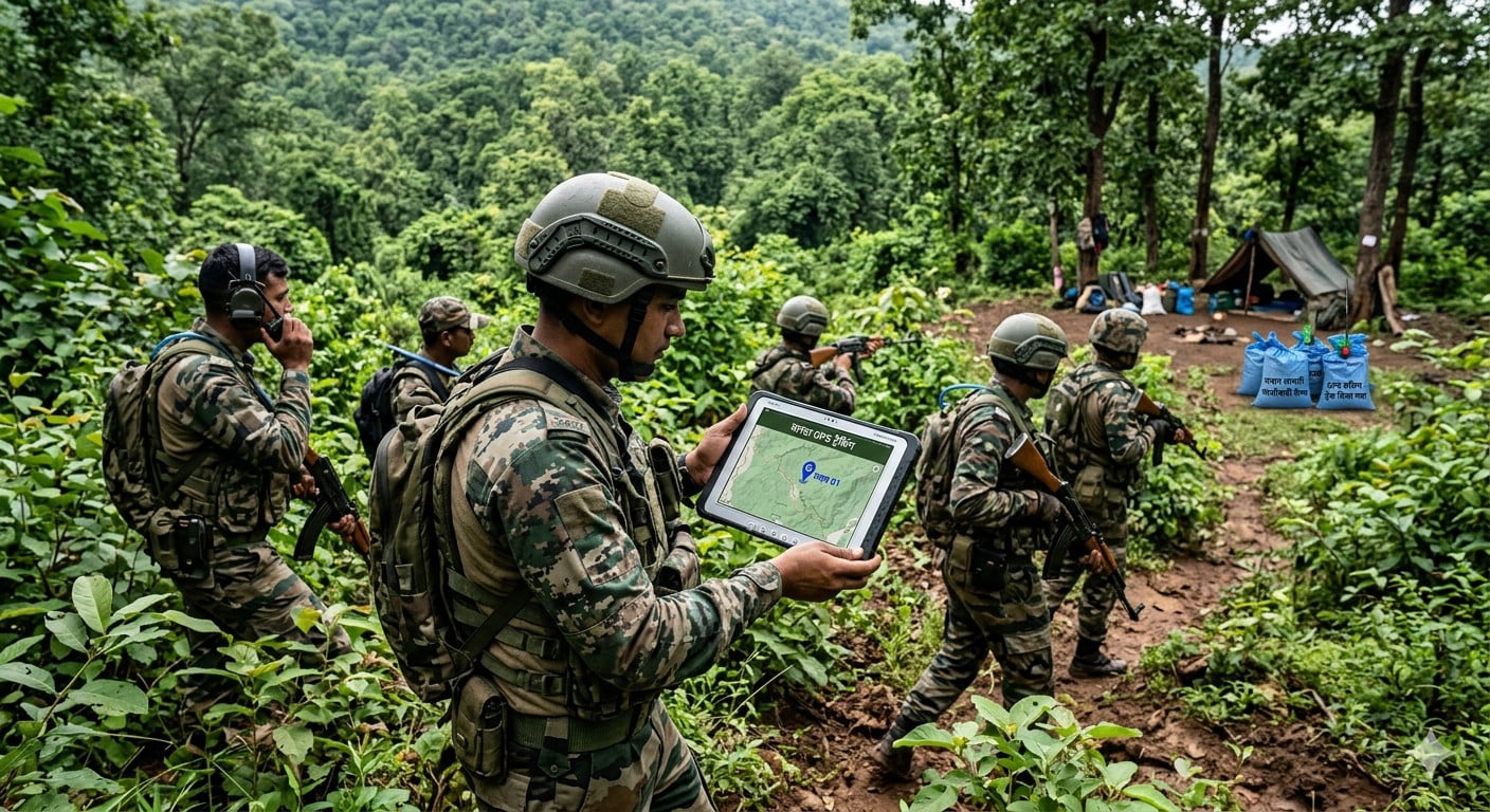सारंडा में हाईटेक ऑपरेशन: GPS से ट्रेस हो रहे नक्सली, राशन के सहारे मिल रहा लोकेशन