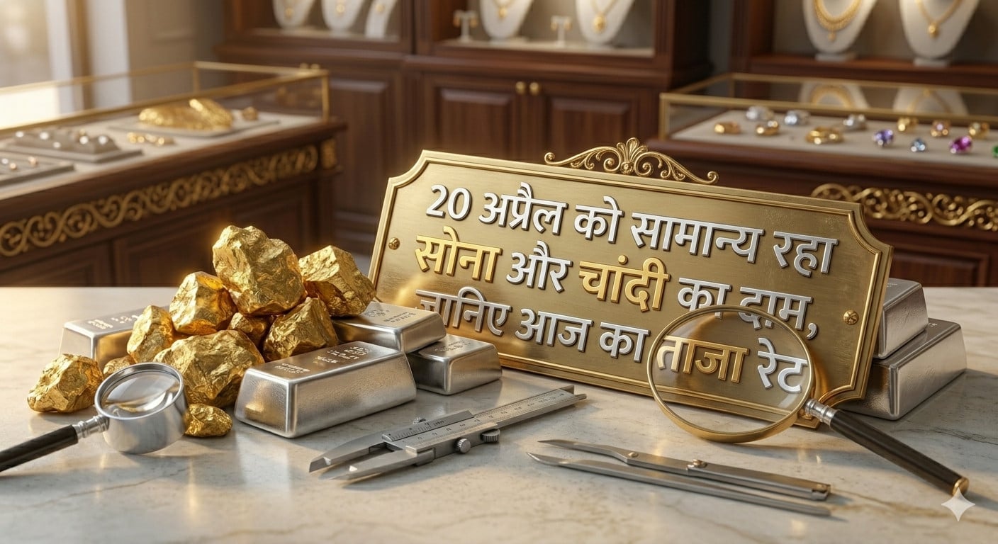 सोना-चांदी: अप्रैल को  सामान्य रहा सोना और चांदी का दाम, जानिए आज का ताजा रेट