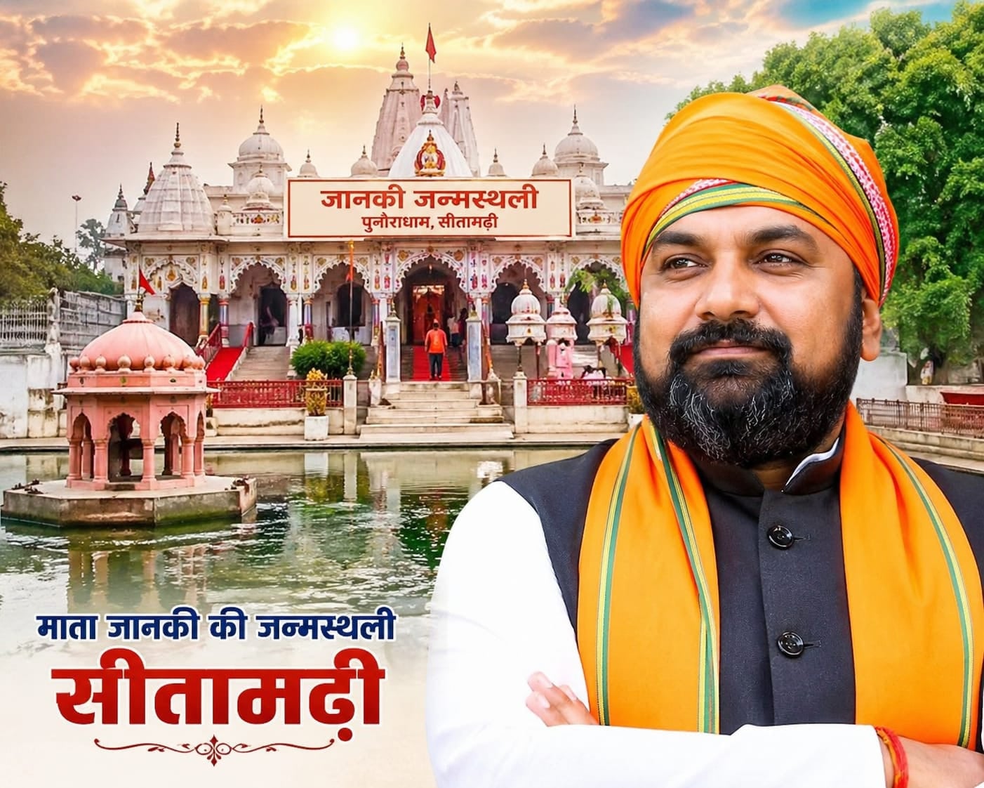 सीएम सम्राट चौधरी का सीतामढ़ी दौरा आज, पुनौरा धाम में खास तैयारी