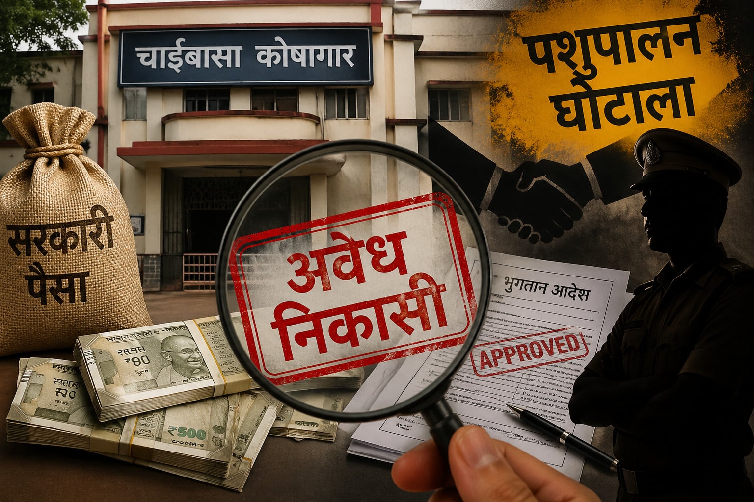 फिर ताजा हुई पशुपालन घोटाले की याद, चाईबासा कोषागार से अवैध निकासी पर बवाल