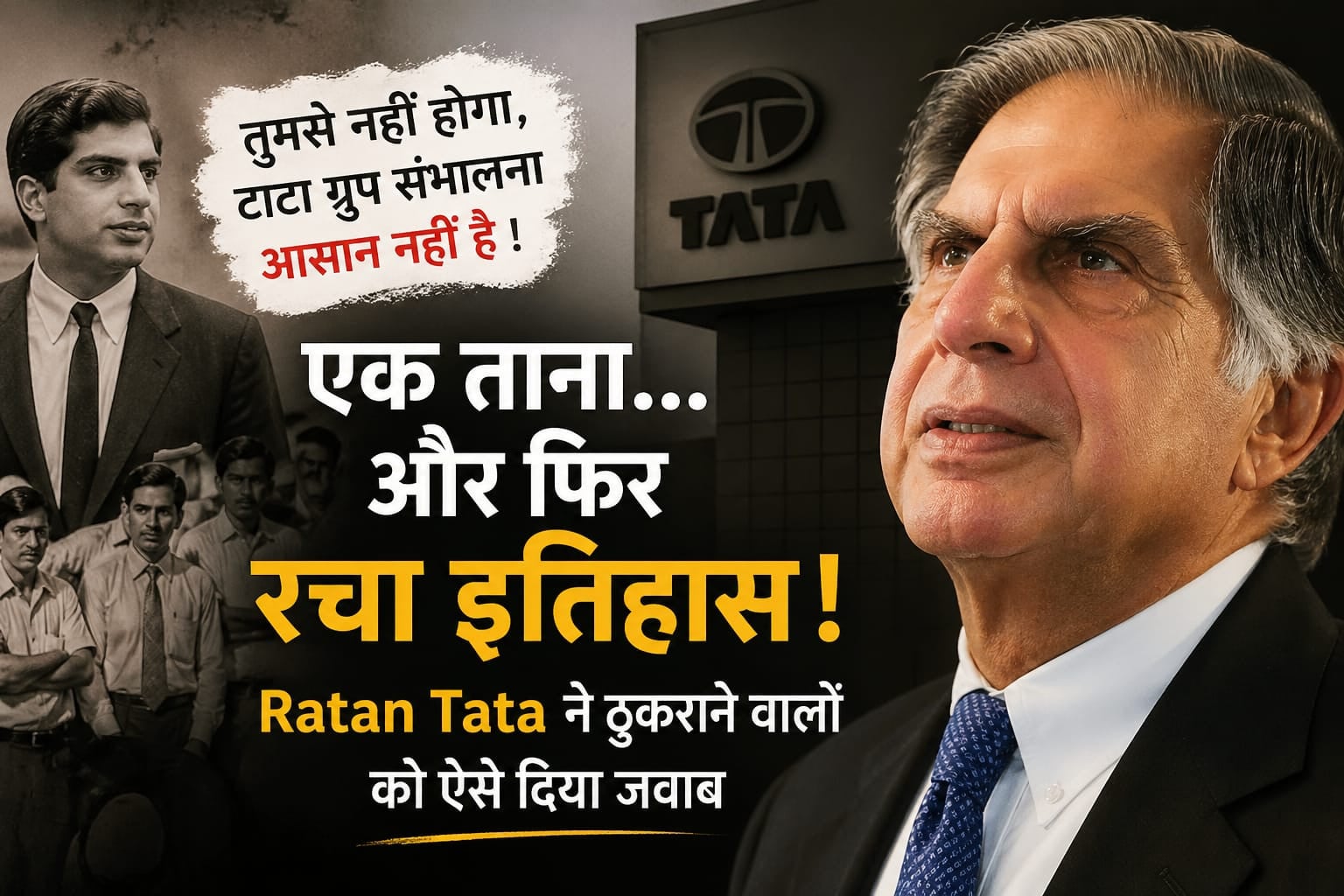 एक ताना… और रचा इतिहास ! Ratan Tata ने ठुकराने वालों को ऐसे दिया जवाब
