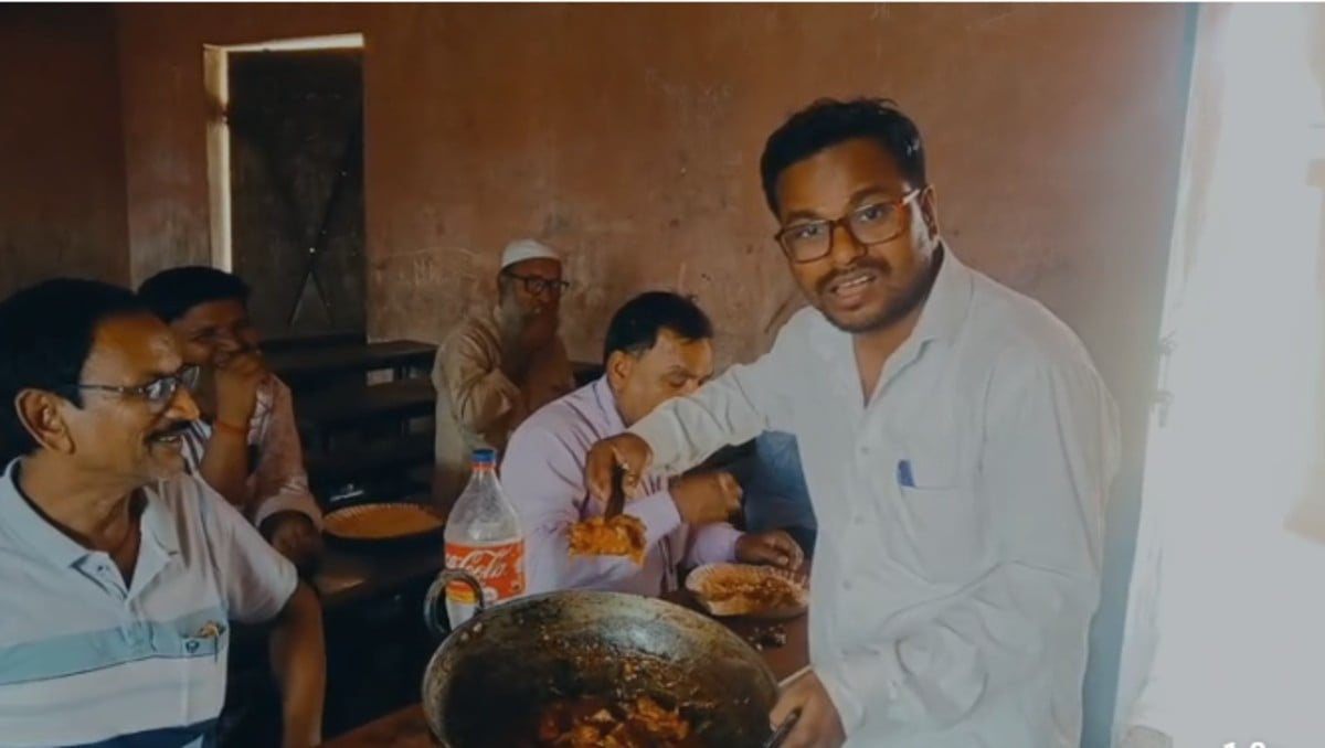 स्कूल में पढ़ाई की जगह चिकन पार्टी! गुरुजी की दावत बनी मुसीबत, नोटिस जारी