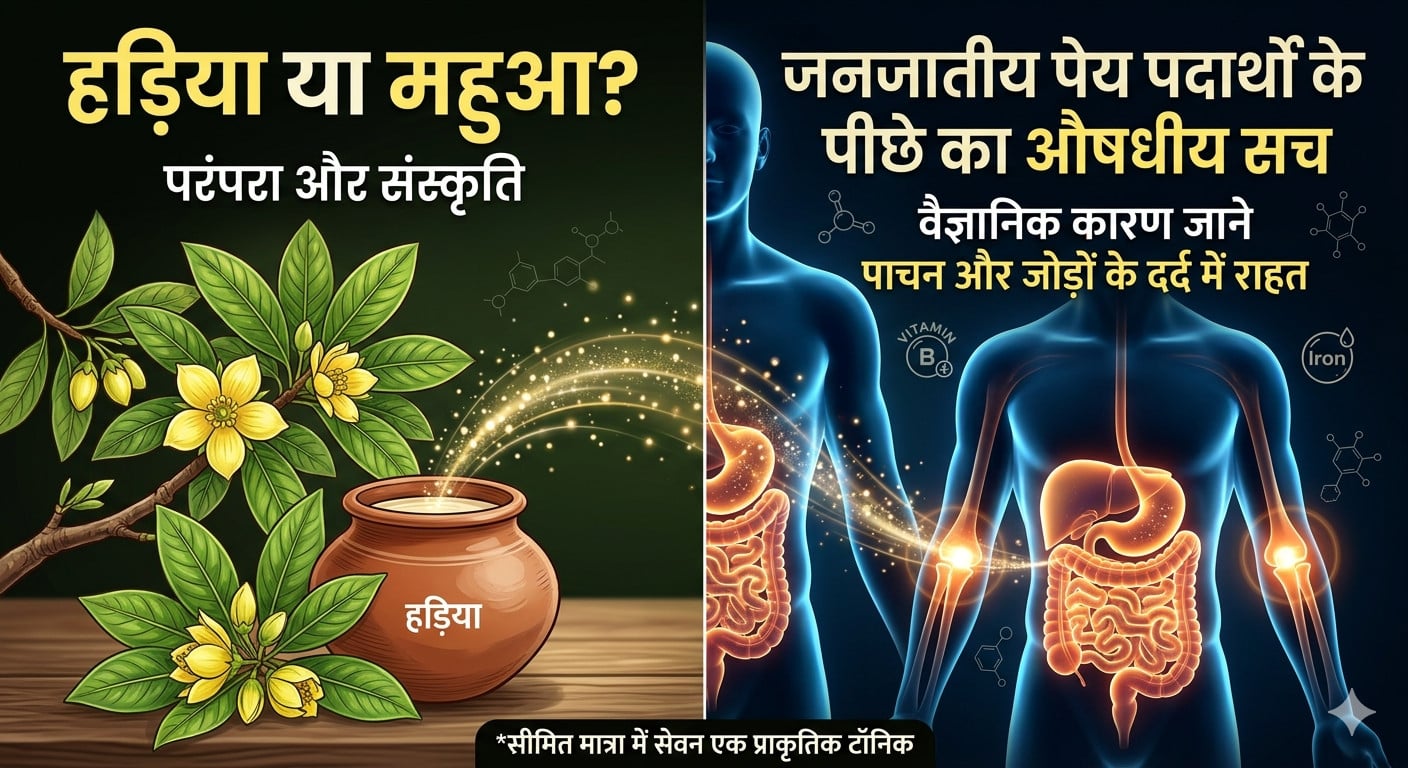 हड़िया या महुआ? जनजातीय पेय पदार्थों के पीछे का औषधीय सच, जानें वैज्ञानिक कारण
